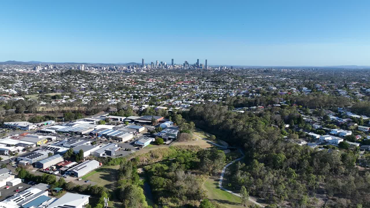 브리즈번 시, 그랜지, 루트위치의 드론 촬영