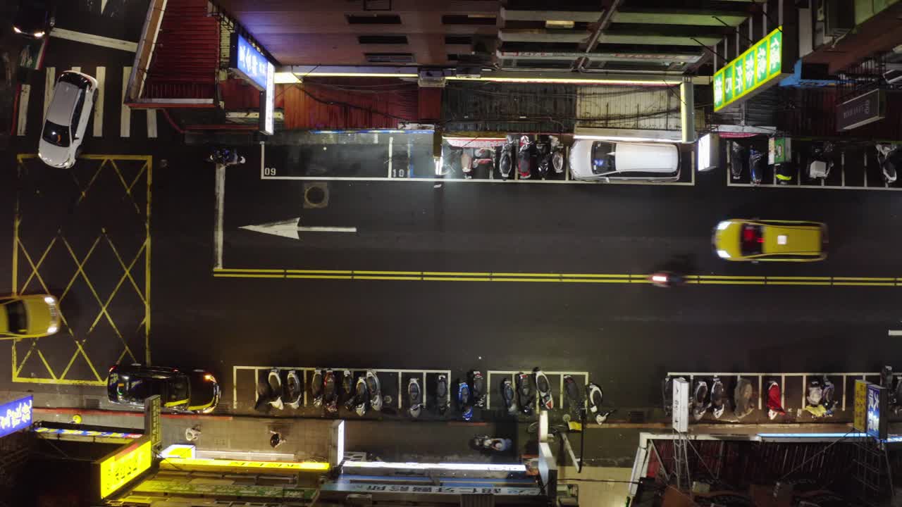 밤에 타이페이 도시 도로 03