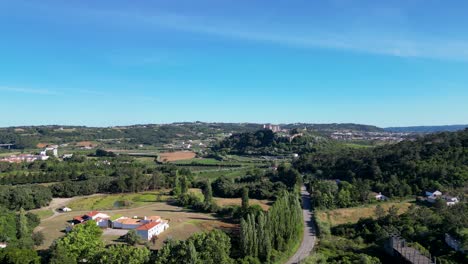 pan shot of countryside of portugal