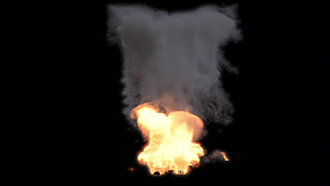 efecto de explosión de fuego
