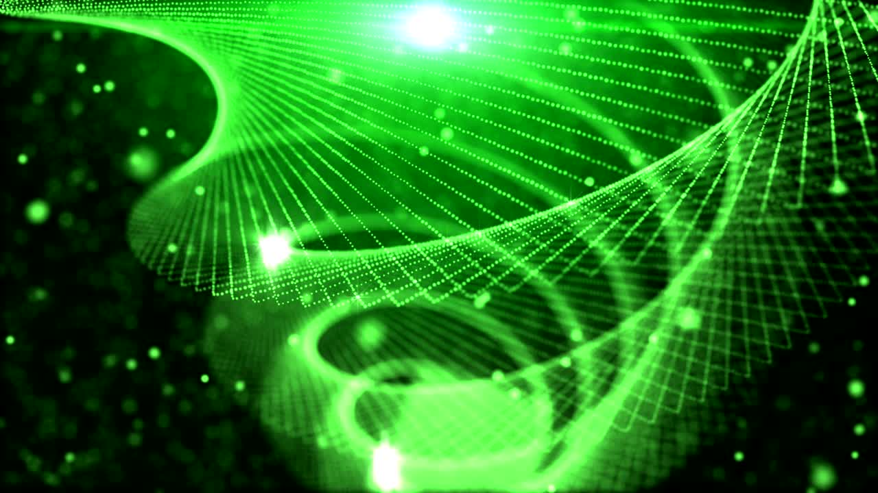 4k intro green Animation of a swirling Twister seamless