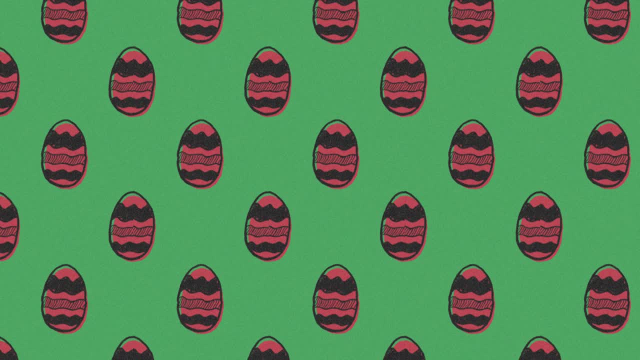 Cute Easter Egg Pattern animation 4k