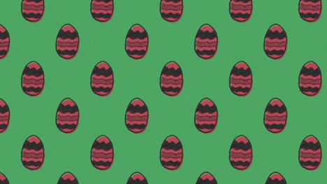 cute easter egg pattern animation 4k