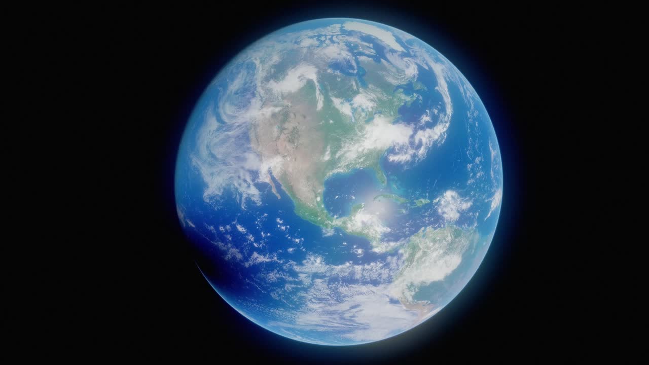 2024년 4월 8일 일식의 독특한 모습, 지구 도에서 높은 곳에서 볼 수 있는 모습, 북미를 가로지르는 경로를 이 고품질의 4k 3d 애니메이션에서 볼 수 있습니다.