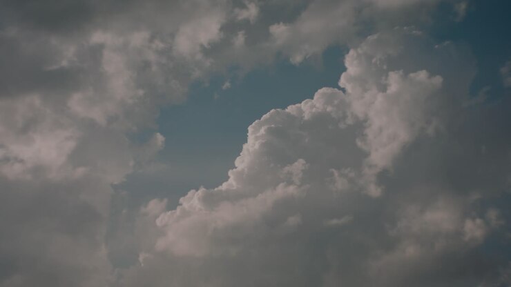 Cluster of heavenly clouds cast in a dramatic light by the setting sun