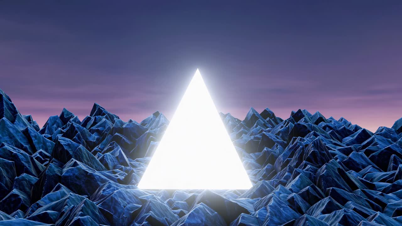 산악 지형에서 반이는 삼각형