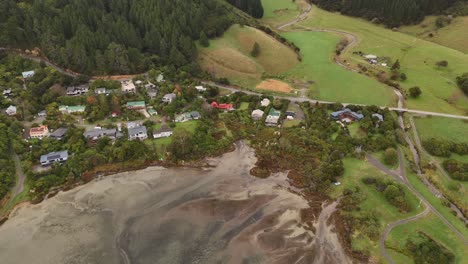 breathtaking 4k drone footage captures the pristine beauty of whatamango bay in the picton area of new zealand's south island, showcasing serene landscapes and clear waters