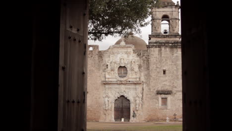 This-is-a-voyeuristic-shot-of-the-Mission-San-Jose-in-San-Antonio,-TX