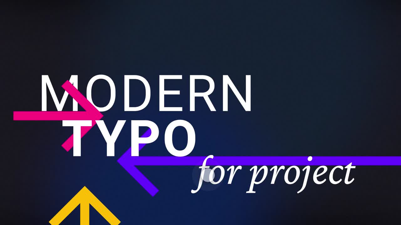 Tipografia Moderna Estilosa 01 Adobe After Effects 2023 Resolução 3840×2160