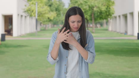 indian girl suffering from hair loss