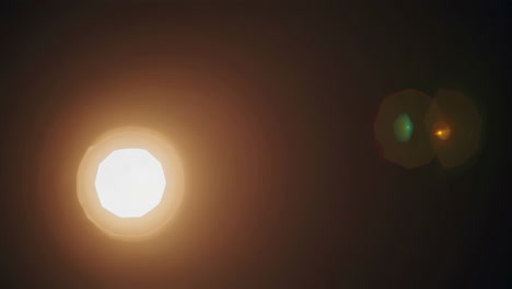 bright light lens flare