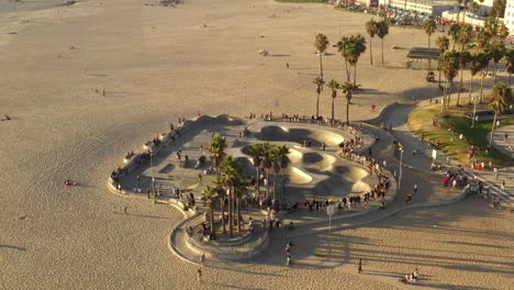 venice beach skatepark aerial