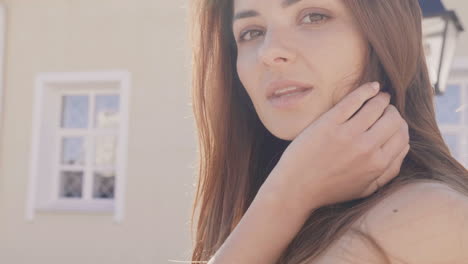 woman portrait outdoors