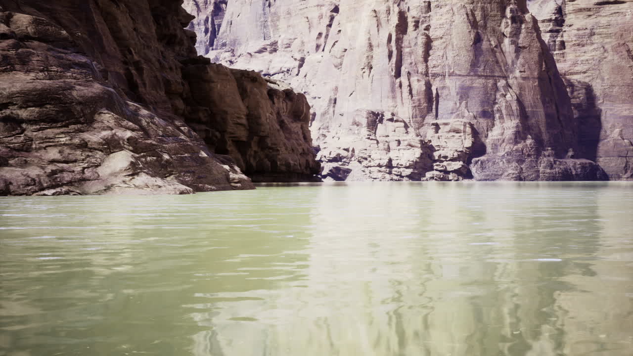 Exploring rugged cliffs and calm waters of a serene river canyon landscape