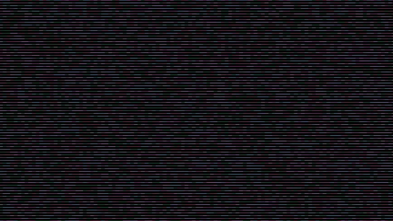 Effetto Glitch Digitale con Linee di Scansione Orizzontali