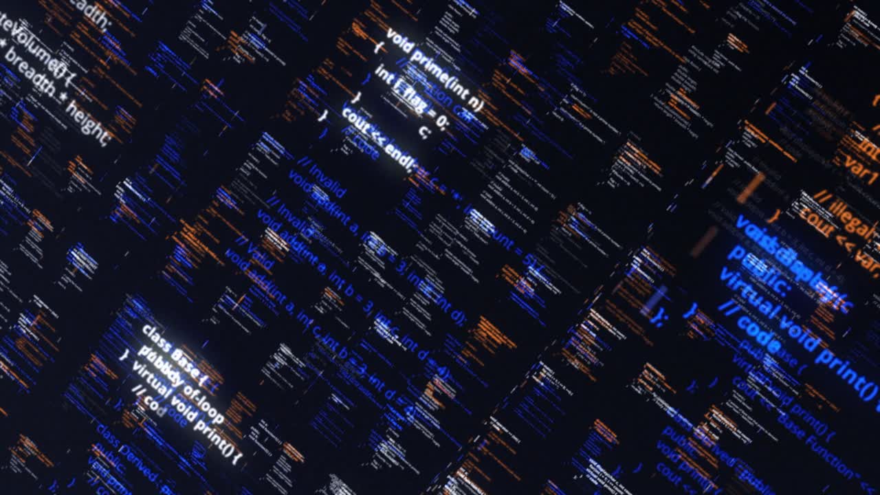 Abstract Computer Code Visual