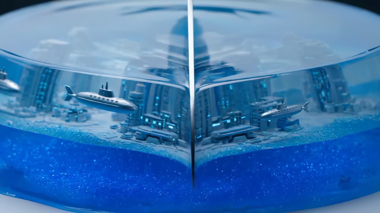 Futuristic Underwater City in Jelly