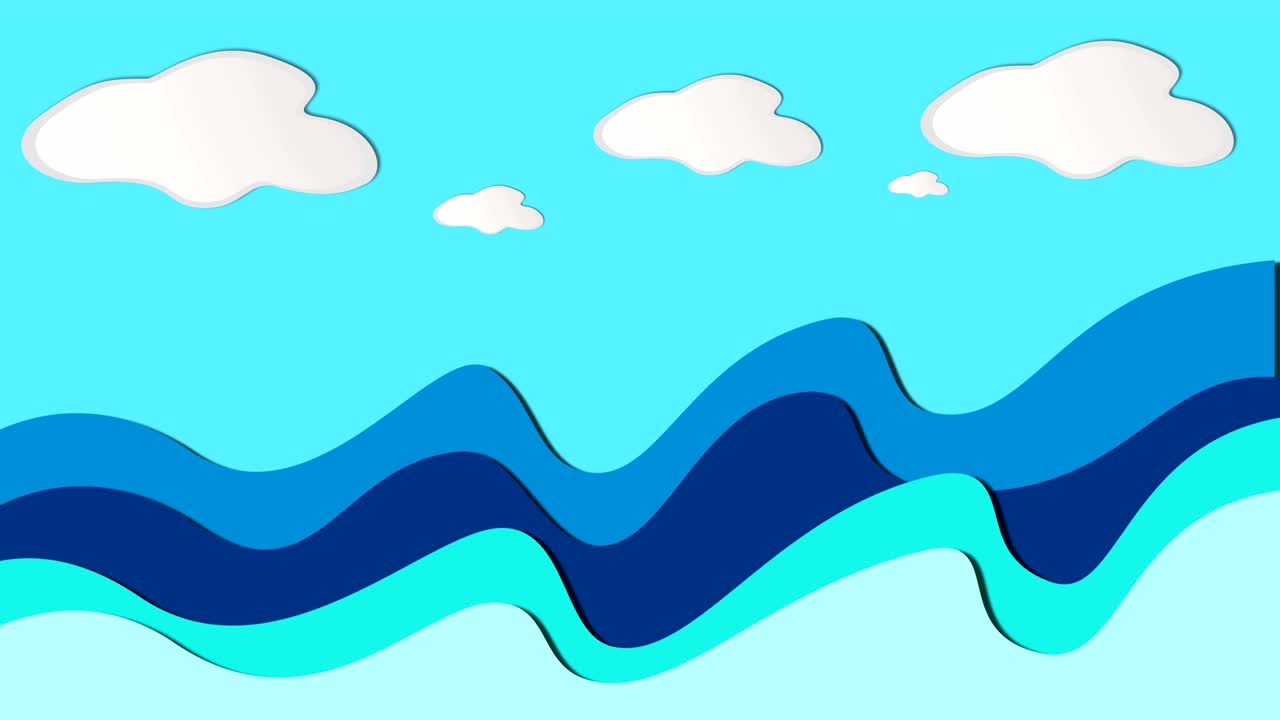 fondos animados de papel de onda