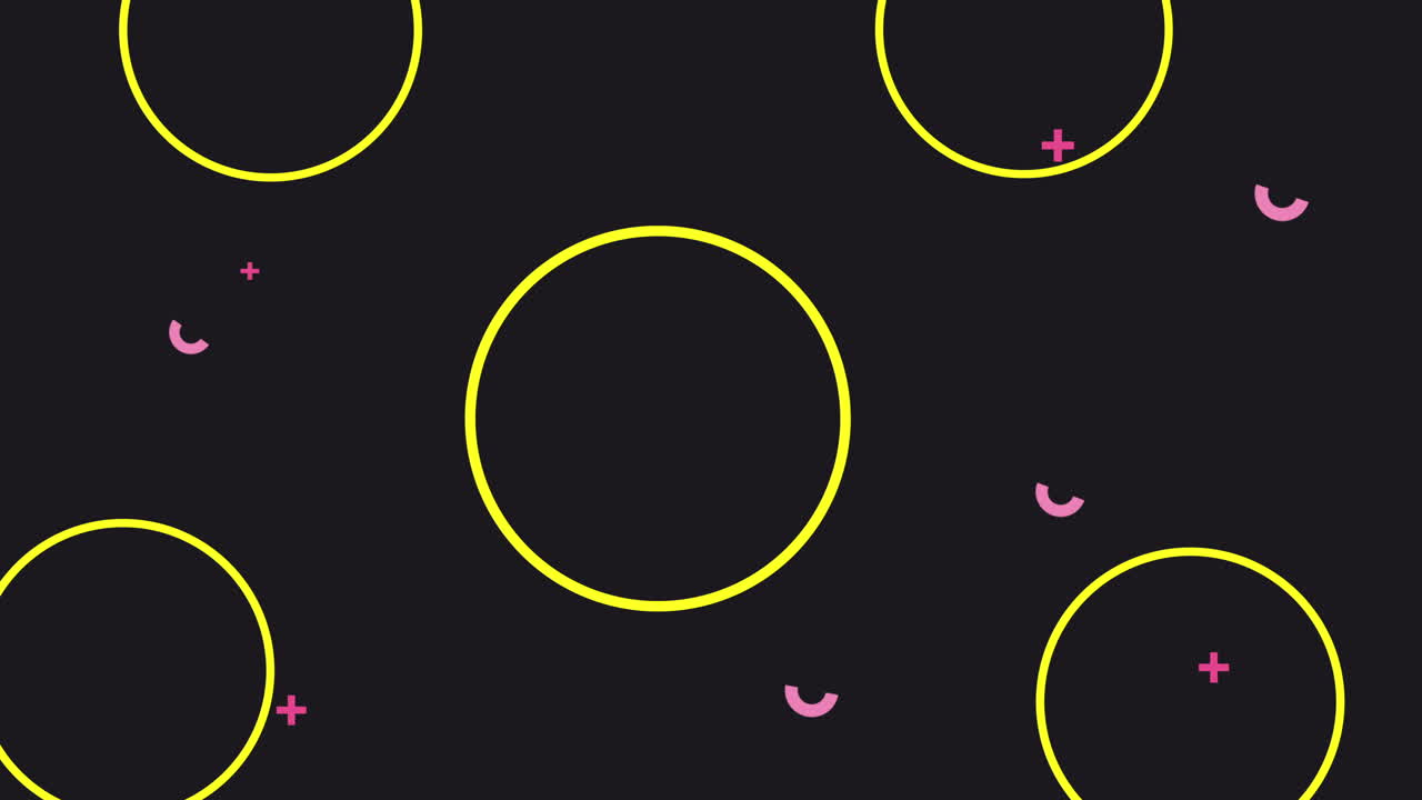 색상 및 기하학적 그림 애니메이션