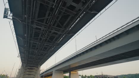 underneath a bridge