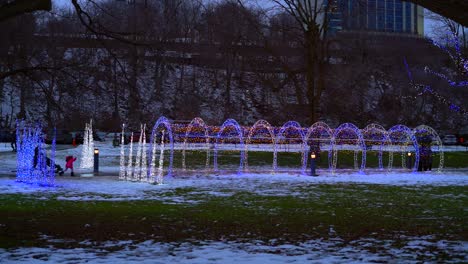 outdoor christmas decoration tunnel for niagara winter festival of lights canada