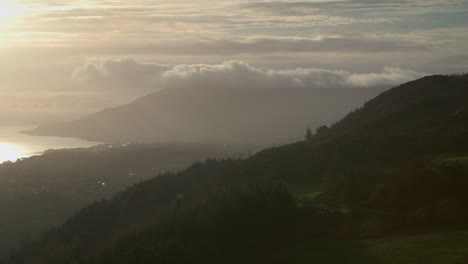 Warrenpoint-Desde-El-Punto-De-Vista-De-Flagstaff-En-Fathom-Hill-Cerca-De-Newry