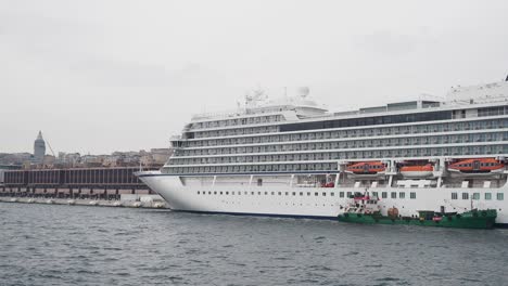 viking cruise ship docked in istanbul