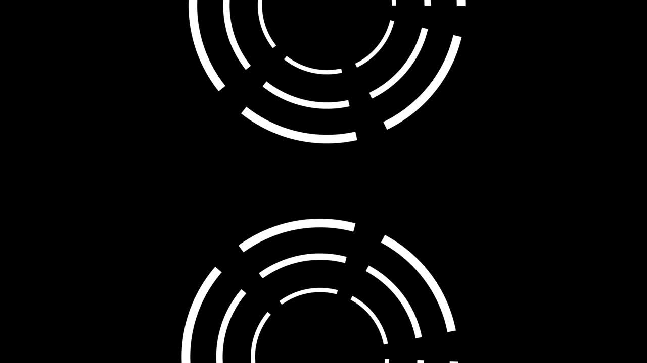 rotación del círculo división pop animación gráficos de movimiento