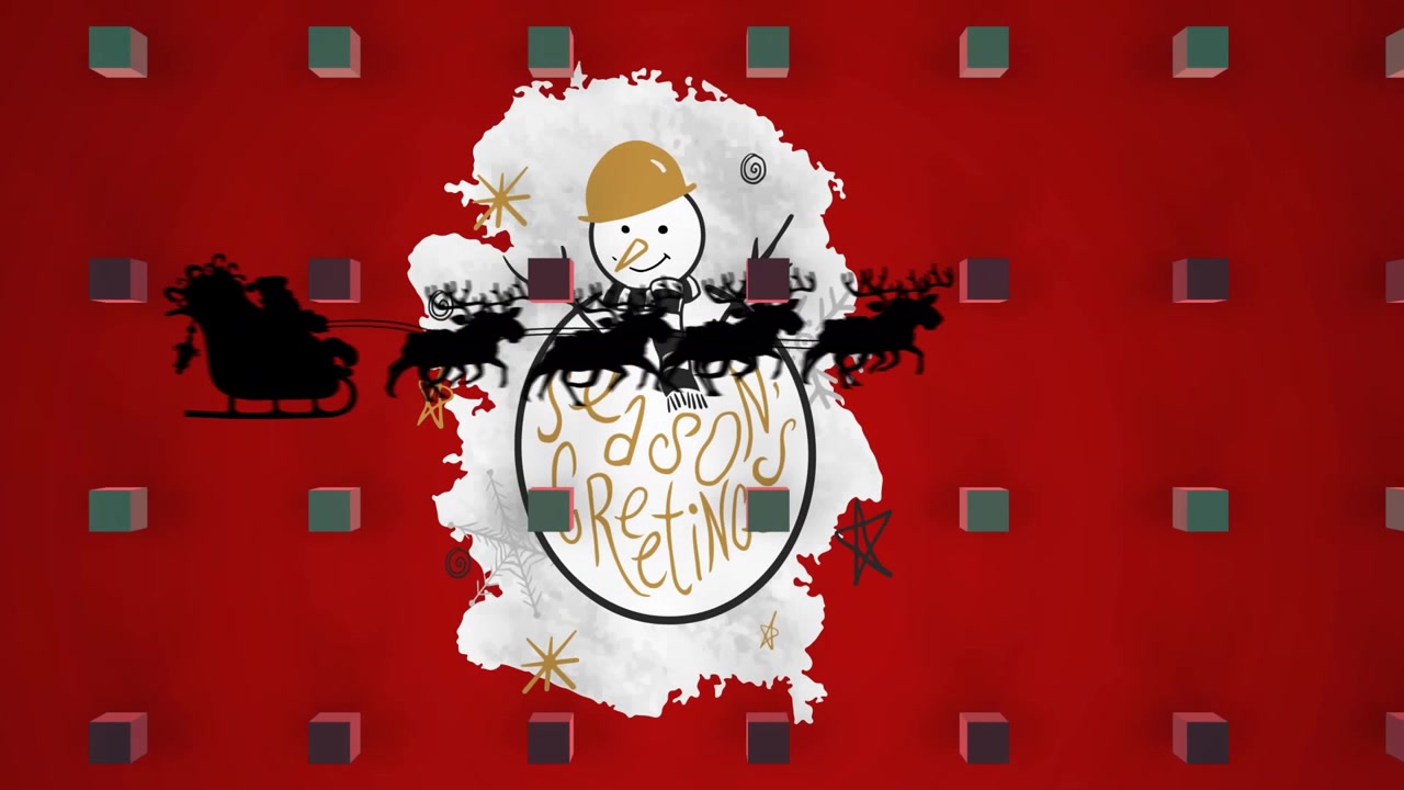 Christmas hanging decorations and christmas tree icons over white background