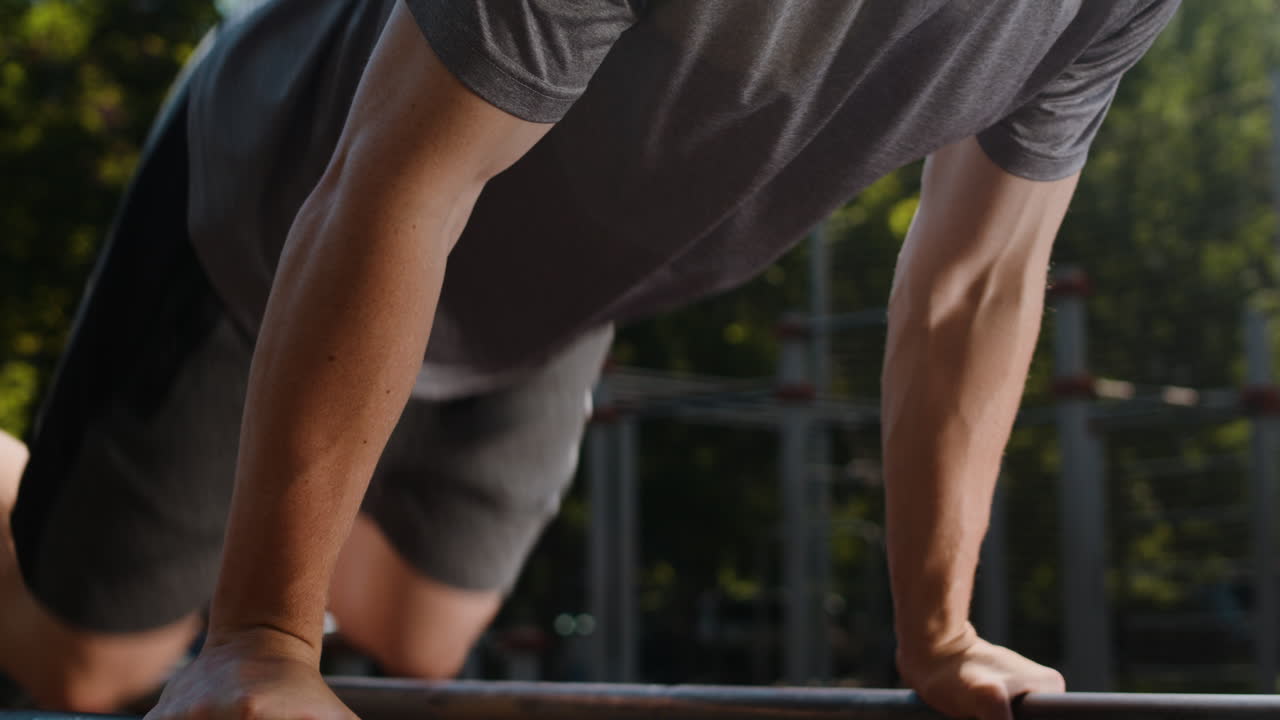 남자 훈련 파쿠르