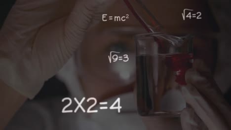 Animation-of-scientist-equation-over-healthcare-worker-during-coronavirus-covid19-pandemic