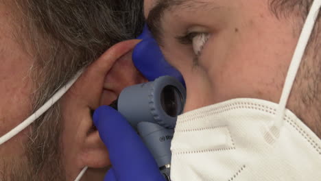 ear examination by a medical professional