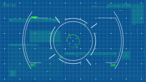 animation of scope scanning over data processing