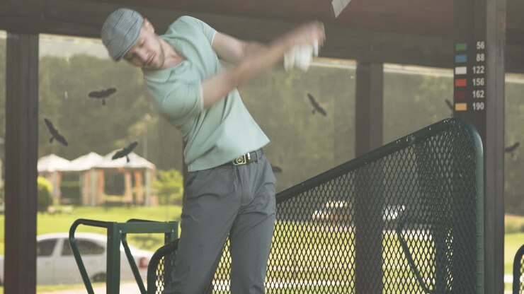 Man Playing Golf