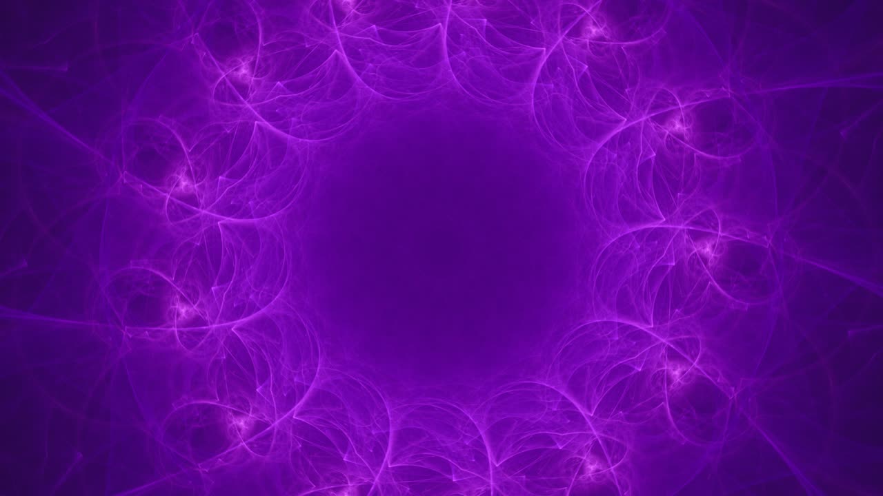 extraño agujero de vórtice de túnel púrpura con extrañas formas orgánicas flotando y girando alrededor del centro - animación de fondo en bucle sin fin