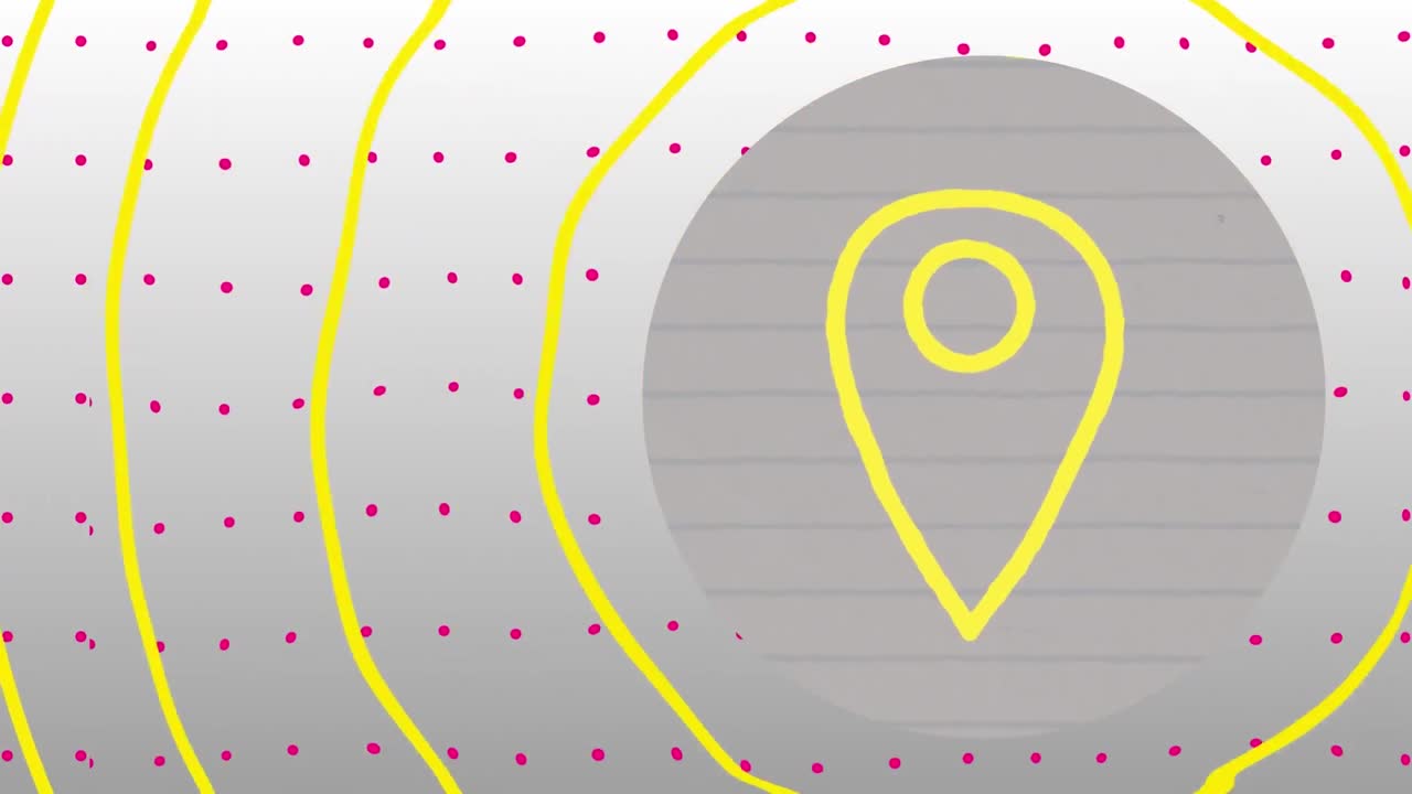 animación de una etiqueta de dibujo a mano sobre formas en fondo gris