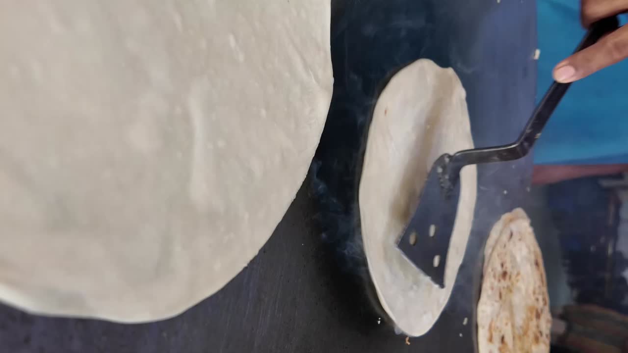 Cooking Flatbread on a Hot Griddle