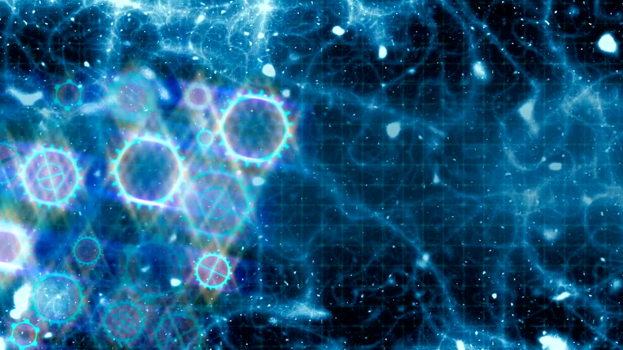 빛나는 현대 기어 회전 은 부드러운 수 있습니다.