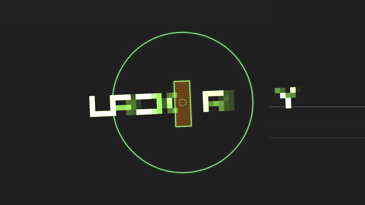 Black Friday with HUD elements on black space