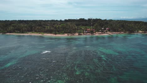 Vista-Aérea-De-La-Playa-Boca-Del-Drago-En-Bocas-Del-Toro,-Panamá---Vídeo-De-Stock