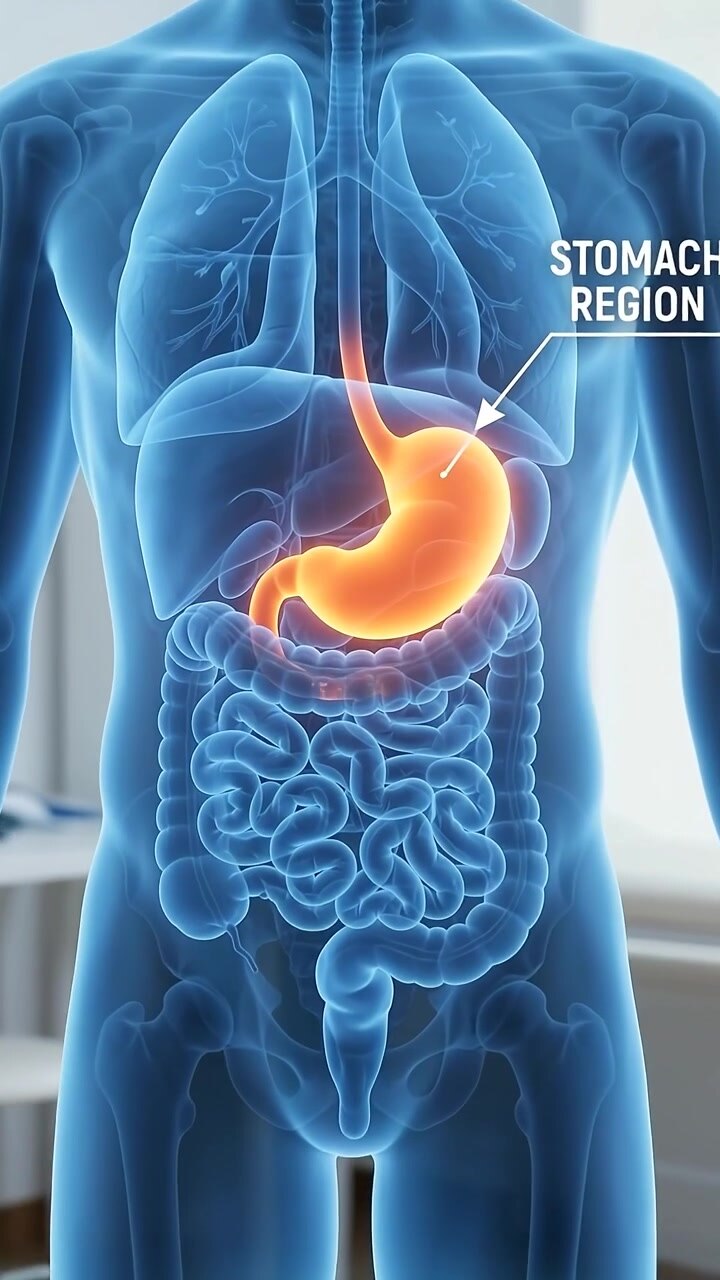 Medical Animation of Human Stomach Digestion Process