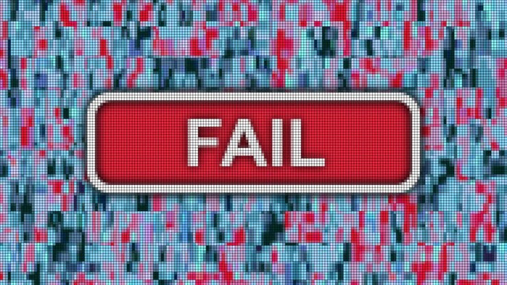 Upload fail message progress bar pixel computer screen animation