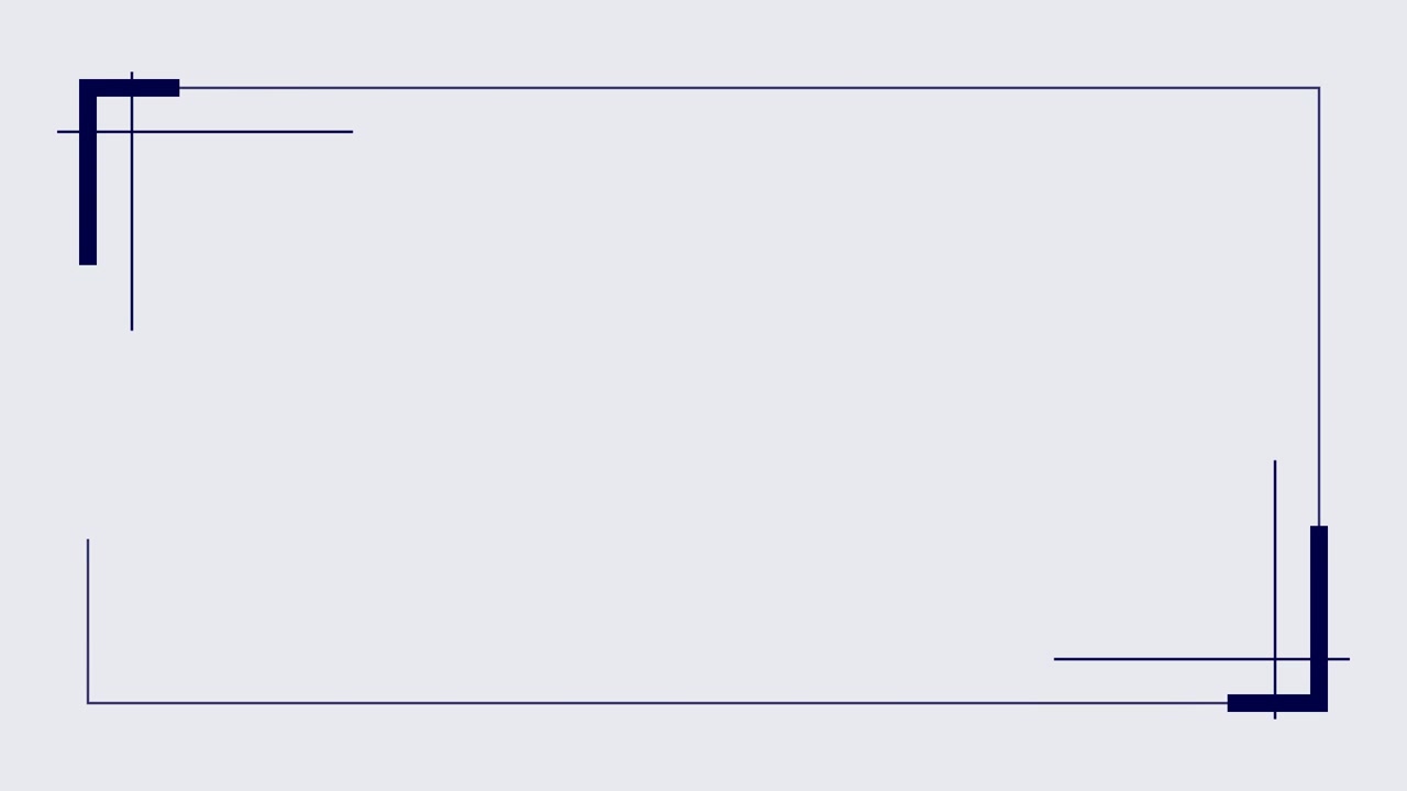 Minimalist Animated Frame Drawing on Light Background