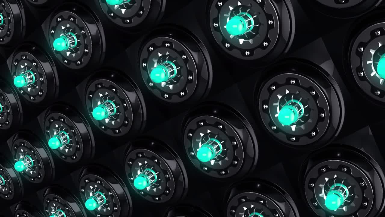 Abstract Futuristic Mechanical Pattern