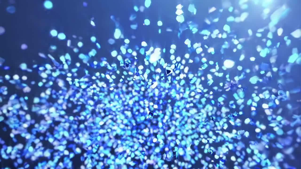 추상적인 파란 반이는 폭발