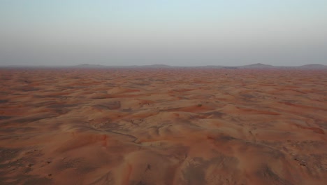 aerial scene of absolute endless desert sand