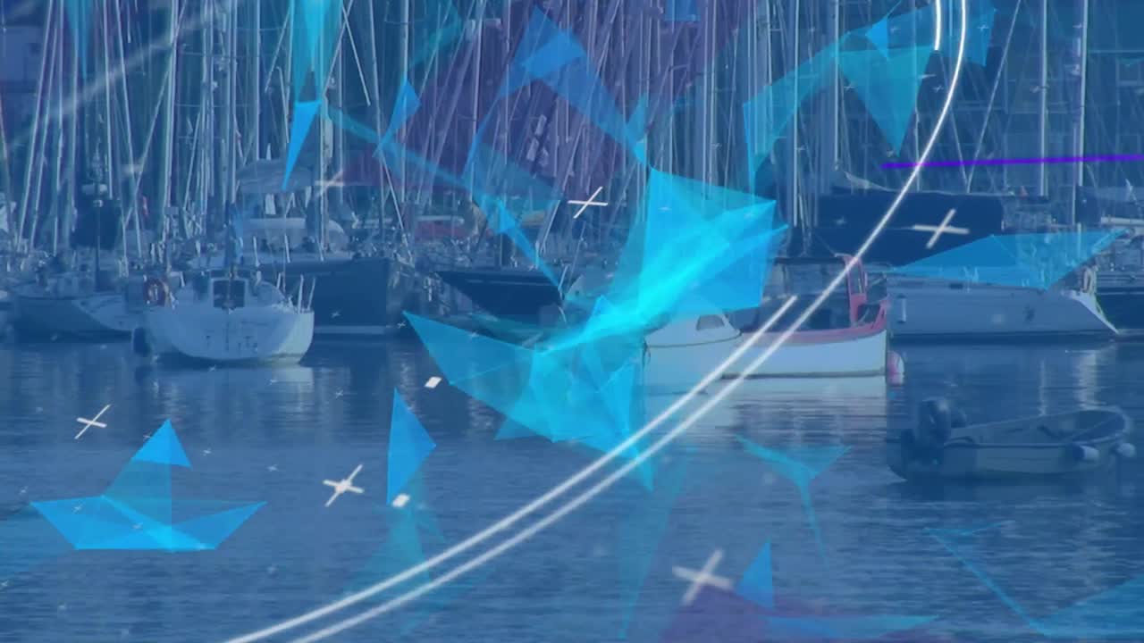 마리나에서 데이터 처리의 애니메이션