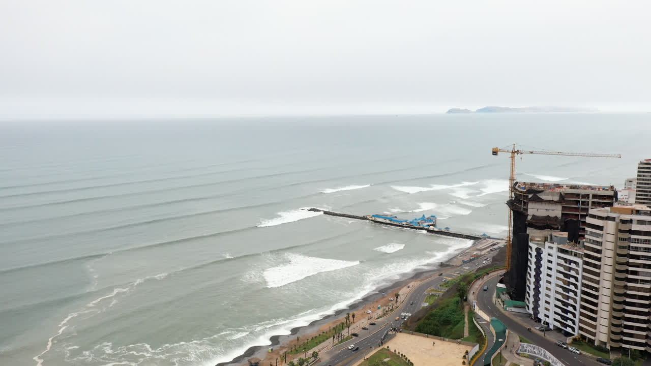 lima, perú, imágenes de drones. aéreo