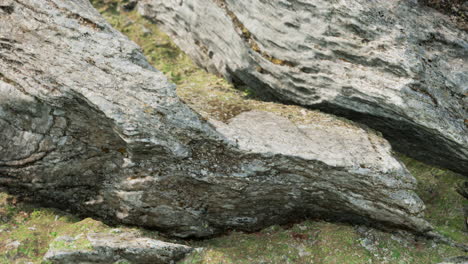 close up of rocky stones formation