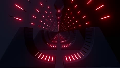 neon red tunnel 3d graphic design